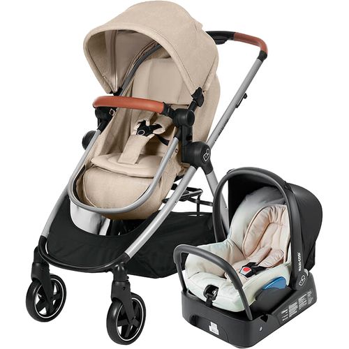 Conjunto Maxi Cosi Carrinho De Bebe Travel System Anna Bebe Conforto Citi Com Base Nomad Sand Cantinhodamoda